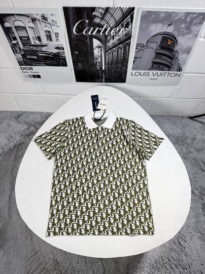 Dior Jacquard Short-Sleeve Polo Shirts Kids UK Reps AAA Quality