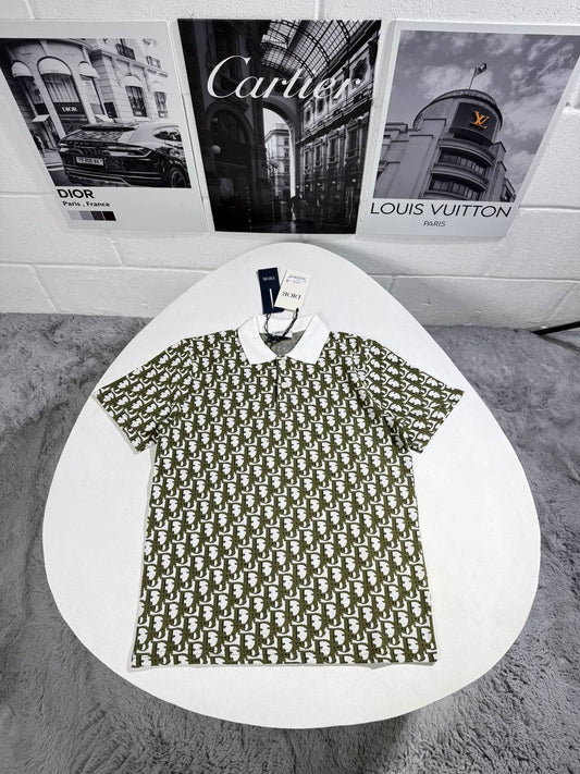 Dior Jacquard Short-Sleeve Polo Shirts Kids UK Reps AAA Quality