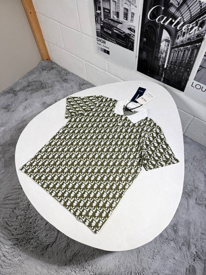Dior Jacquard Short-Sleeve Polo Shirts Kids UK Reps AAA Quality