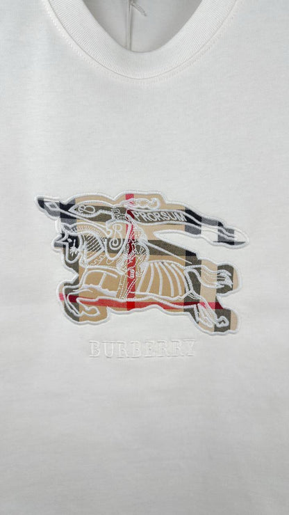 Burberry Knight Check Embroidered in 2 Colors T-shirt UK Reps AAA Quality