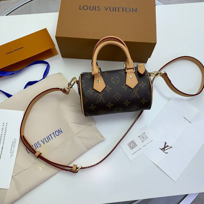 Louis Vuitton Nano Monogram Bags Womens UK Reps AAA Quality