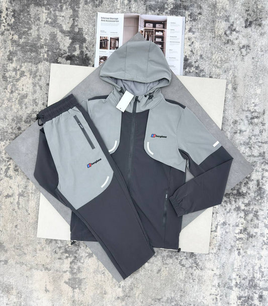 Berghaus Hooded Tracksuits Mens in Dark Grey Color UK Reps AAA Quality