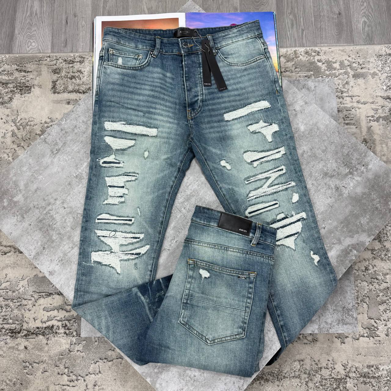 Amiri Signatured Skinny Jeans in Multiple Waist Sizes Mens UK Reps AAA Quality
