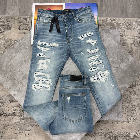 Amiri Distressed Slim Jeans in Multiple Waist Sizes Mens UK Reps AAA Quality