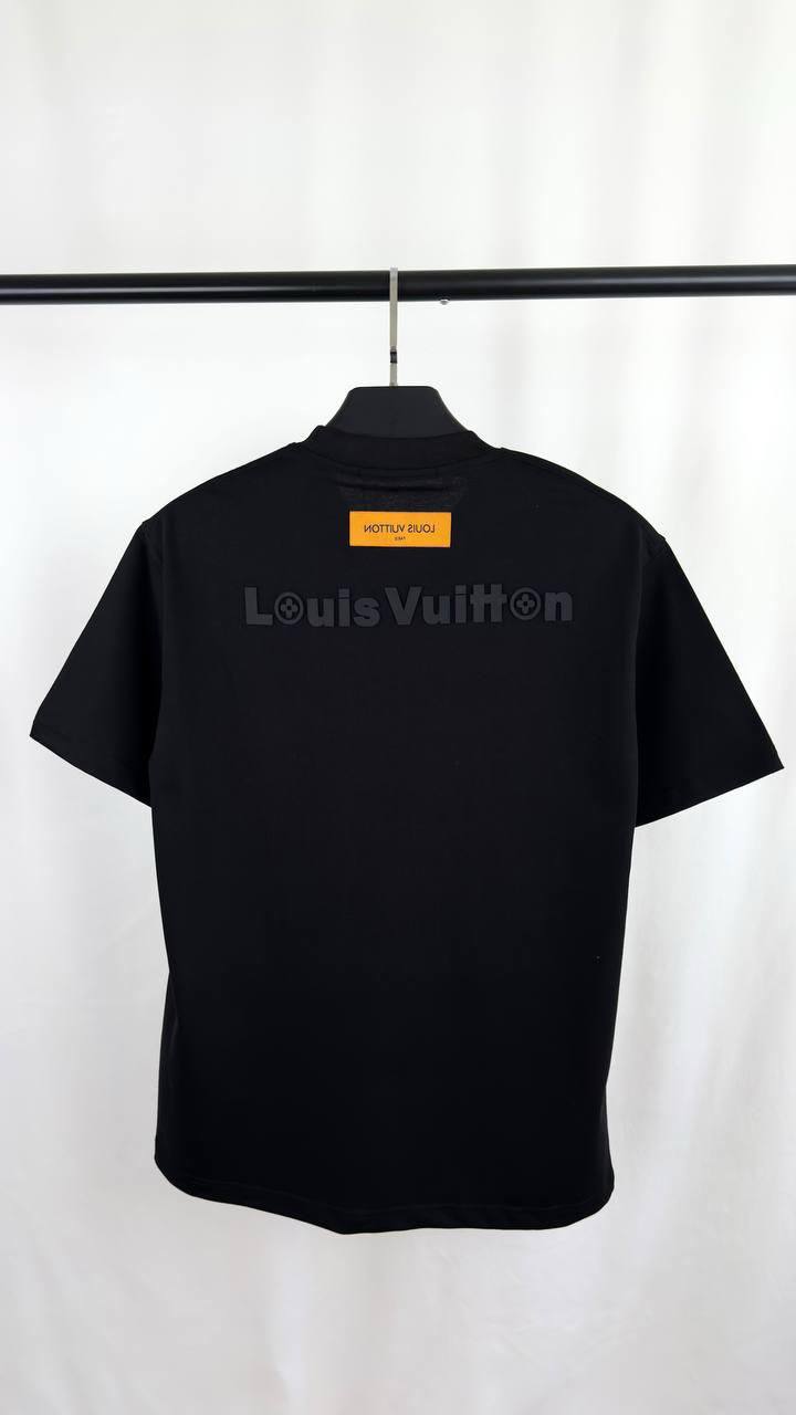 Louis Vuitton Embroidered Signature T-Shirt Mens in 2 Colors UK Reps AAA Quality